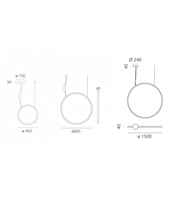 "O" Artemide Outdoor Lampada a Sospensione