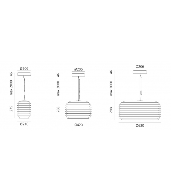 Slicing Artemide Pendant Lamp