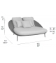 Twins Expormim Double Chaise Longue