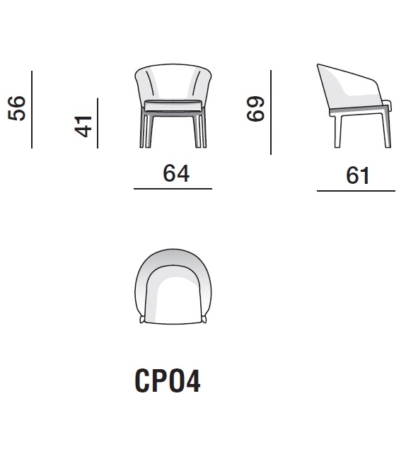 Listo para entregar - Chelsea Molteni & C Sillón