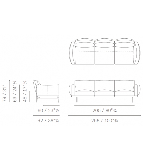 Sofa Happy Jack Poltrona Frau