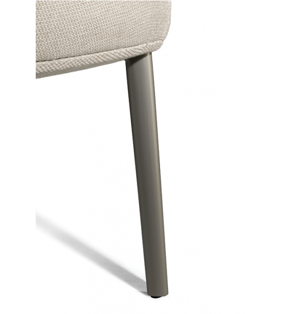 Archibald Dining Chair with Metal Legs Poltrona Frau