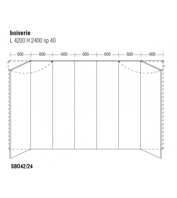 Prêt pour l'expédition - Screen Molteni & C Boiserie