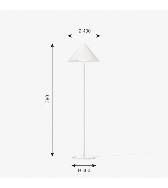 Keglen Louis Poulsen Lampadaire