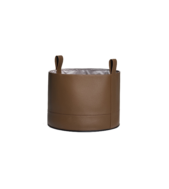 Leather Basket Poltrona Frau Corbeille