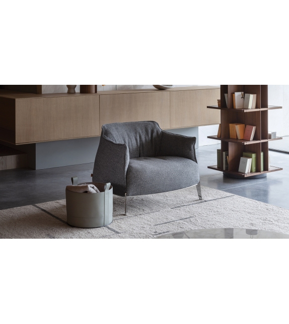 Leather Basket Cesta Poltrona Frau