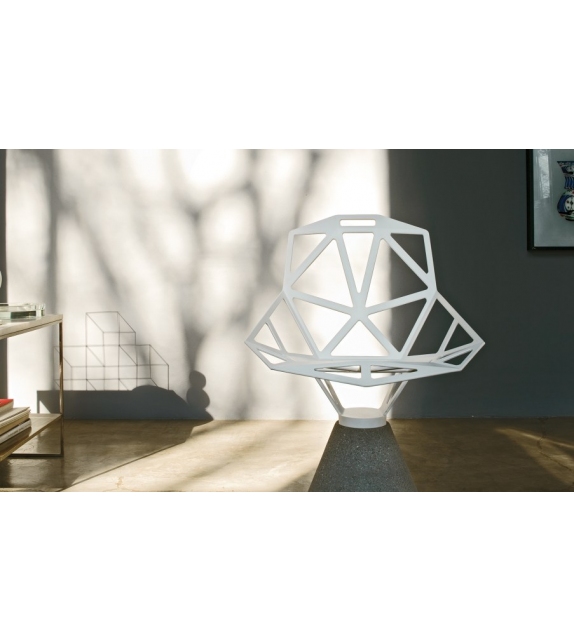 Chair_One Magis Sedia Con Base in Cemento