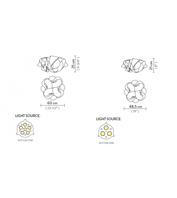 Fabula Slamp Ceiling-Wall Lamp