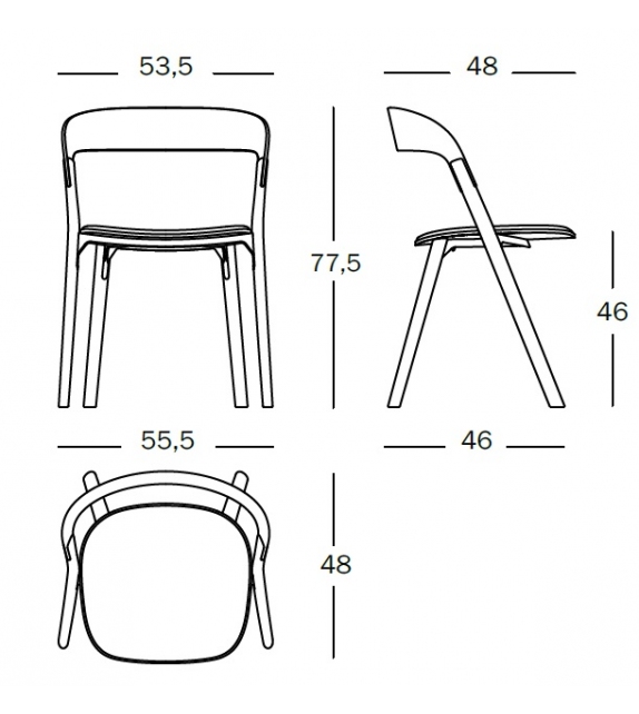 Pila Magis Sedia Rivestita