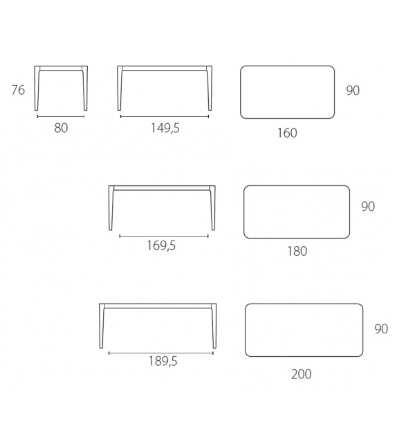 Cross Riflessi Tavolo