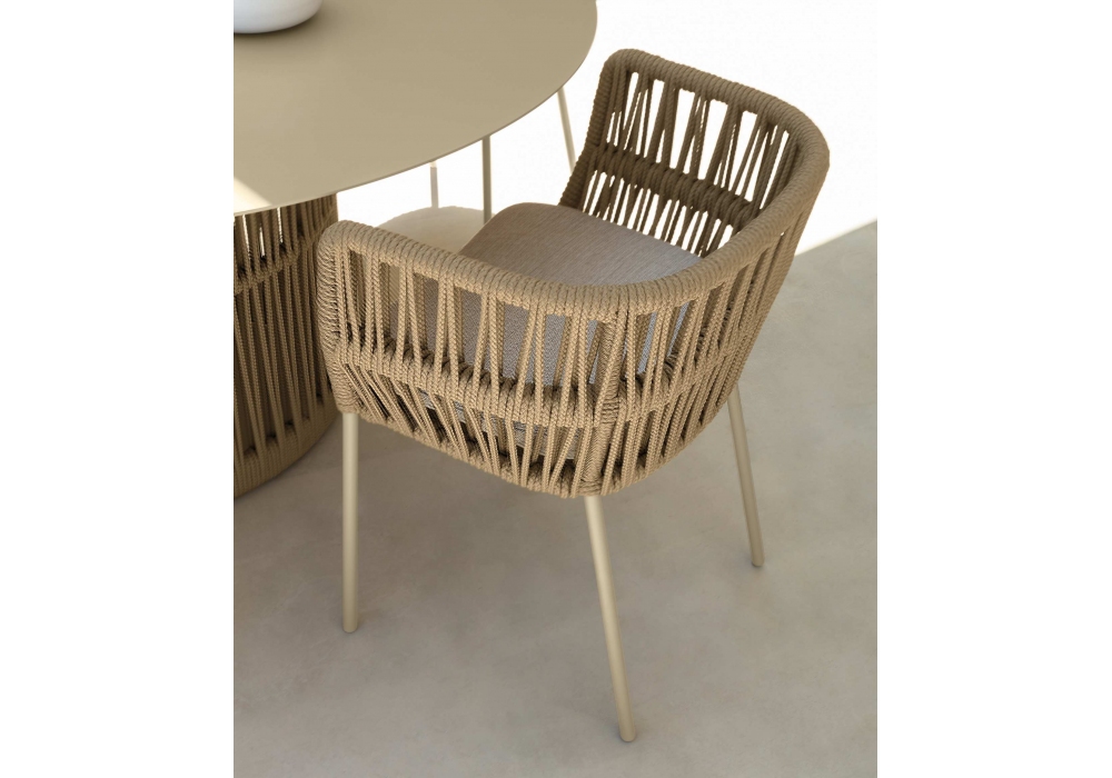 Cliff Talenti Chair Milia, Cliff Grey Wicker Outdoor Dining Chair