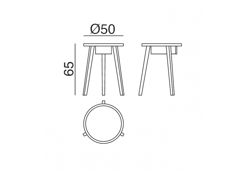 Gray Side Table With Drawer Gervasoni Milia Shop