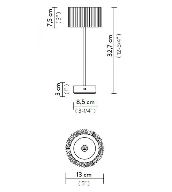 Accordéon Slamp Lampe de Table