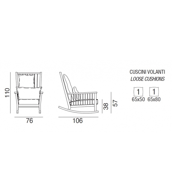 Gray 09 Mecedora Gervasoni