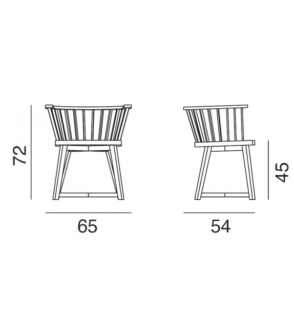 Gray 24 Small Armchair With Cushion Gervasoni