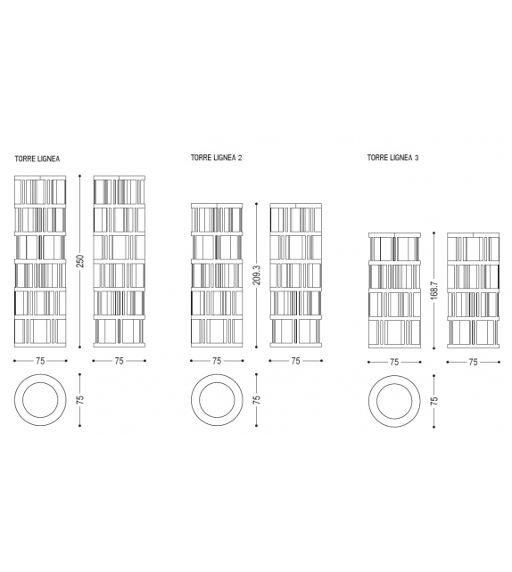 Torre Lignea Riva 1920 Bookshelf