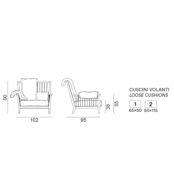 InOut 701 Gervasoni Fauteuil
