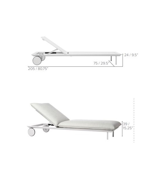 Senja Tribù Sunlounger