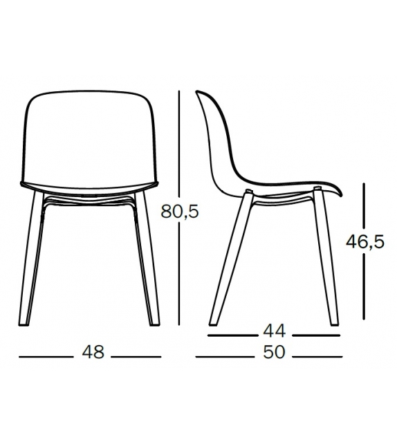 Troy Wooden Legs Magis Chaise