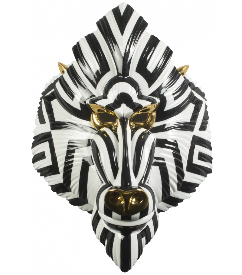 Maschera Mandrillo Lladró Scultura