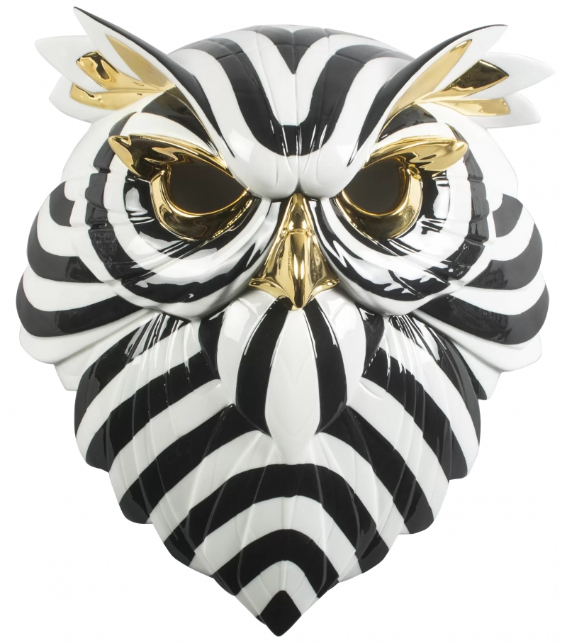 Maschera Gufo Lladró Escultura