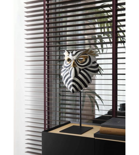 Maschera Gufo Lladró Scultura