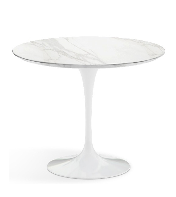 Saarinen Runder Couchtisch aus Marmor Knoll