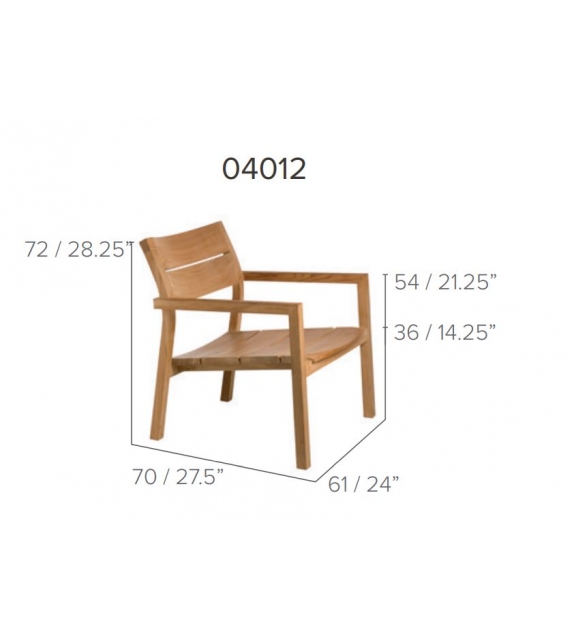 Kos Teak Tribù Fauteuil