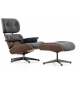 Listo para entregar - Vitra Lounge Chair & Ottoman Walnut Version