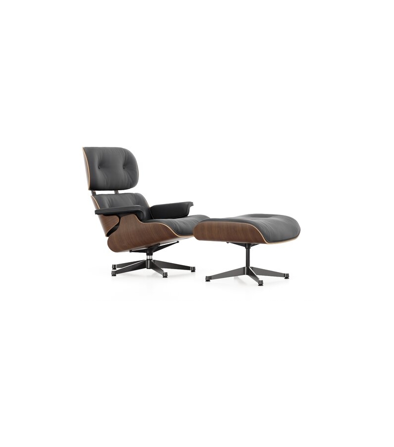 Versandfertig - Vitra Walnut Version Lounge Chair & Ottoman