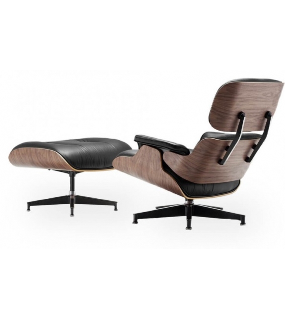 Versandfertig - Vitra Walnut Version Lounge Chair & Ottoman