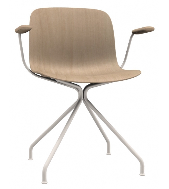 Troy 4 Star Beech Magis Stuhl mit Armlehnen