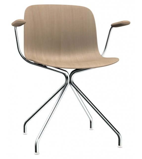 Troy 4 Star Beech Magis Chair with Armrests