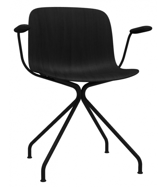 Troy 4 Star Beech Magis Stuhl mit Armlehnen