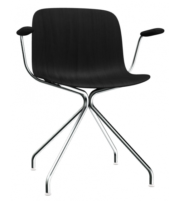 Troy 4 Star Beech Magis Stuhl mit Armlehnen