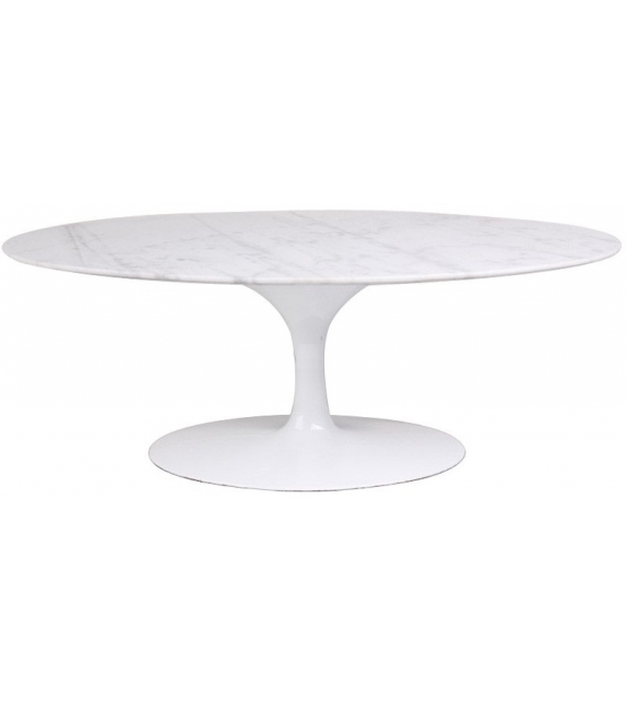 Saarinen Table Basse Oval De Marbre Knoll