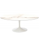 Saarinen Table Basse Oval De Marbre Knoll
