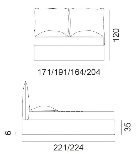 Double Gervasoni Letto