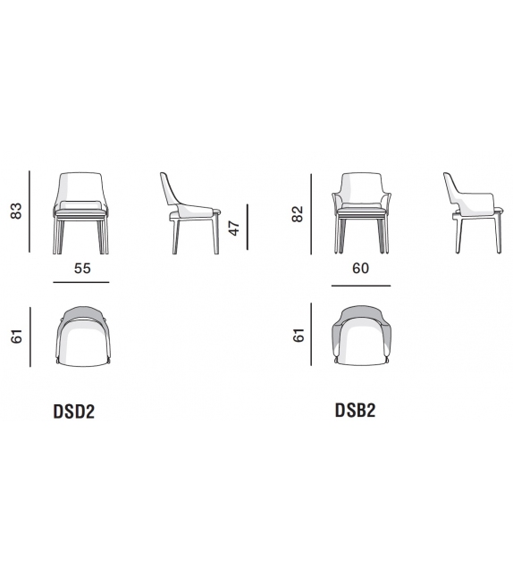 Prêt pour l'expédition - Devon Molteni & C Chaise