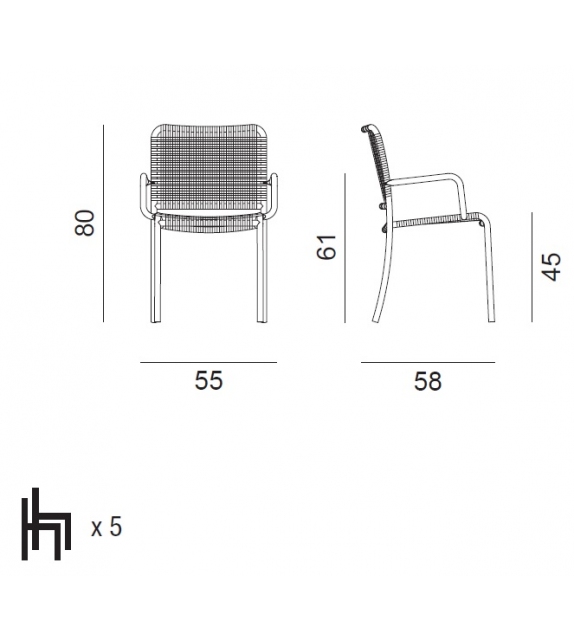 Allu Gervasoni Armstuhl