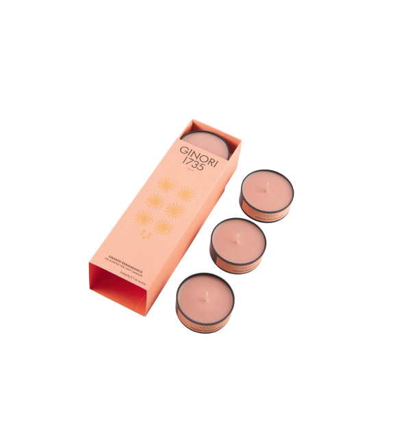 Tea Light Stone Black Refill Ginori 1735 Candela Profumata