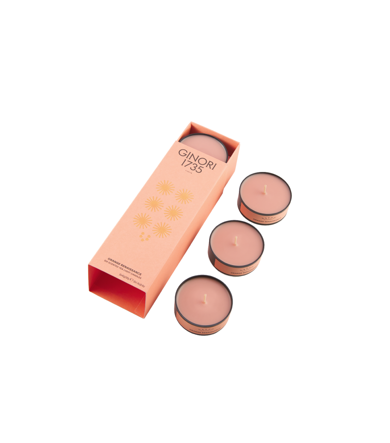 Tea Light Stone Black Refill Ginori 1735 Duftkerze