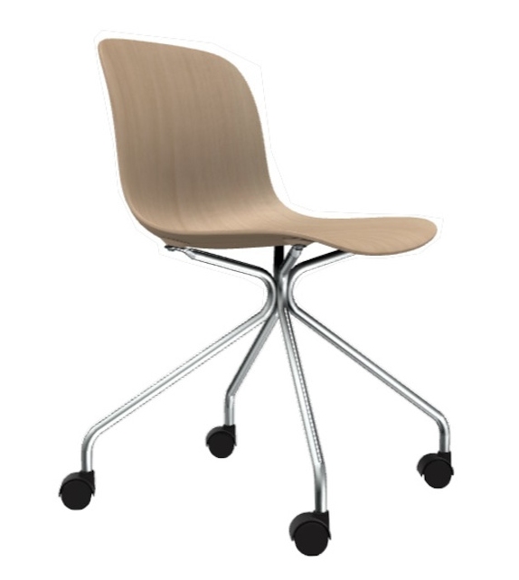 Troy 4 Star Wheels Beech Magis Chaise sur Roulettes