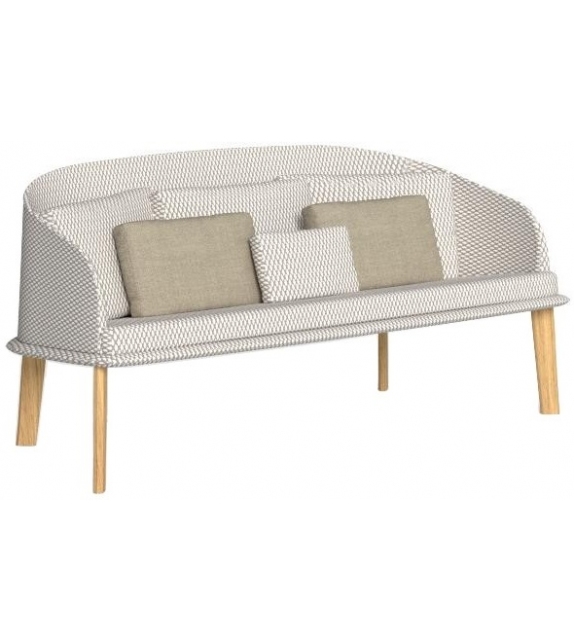 Cleo Teak Love Seat Sofa Talenti