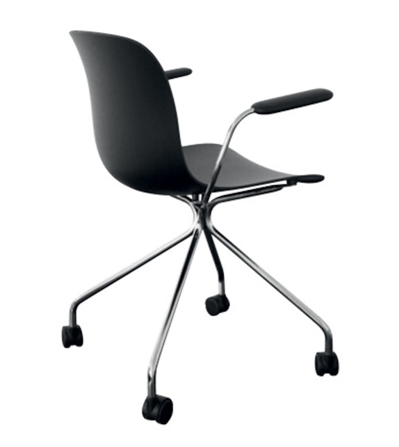 Troy 4 Star Wheels Magis Stuhl mit Armlehnen