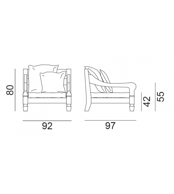Jeko Loveseat Gervasoni