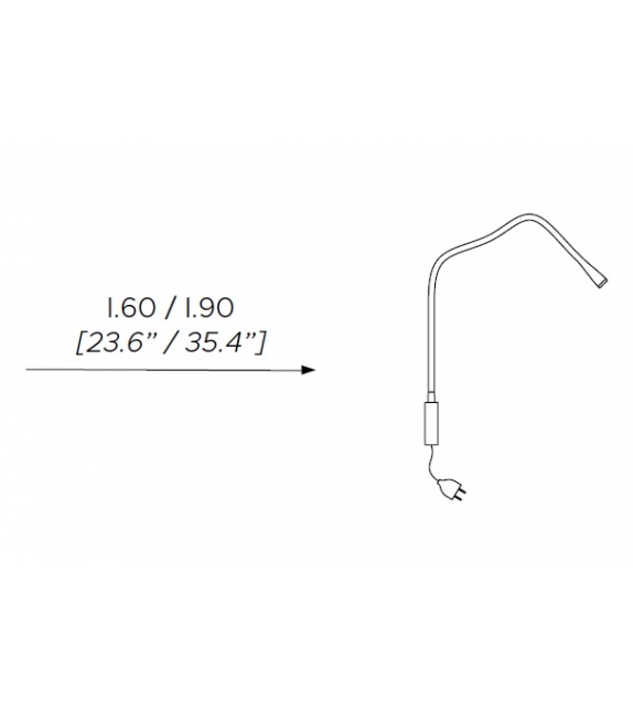 Listo para entregar - Flexiled Contardi Làmpara De Pared