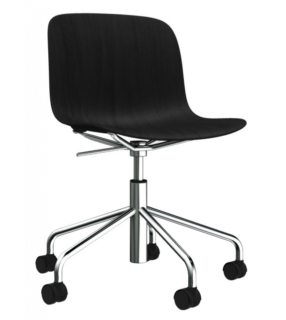 Troy 5 Star Wheels Beech Magis Swivel Chair