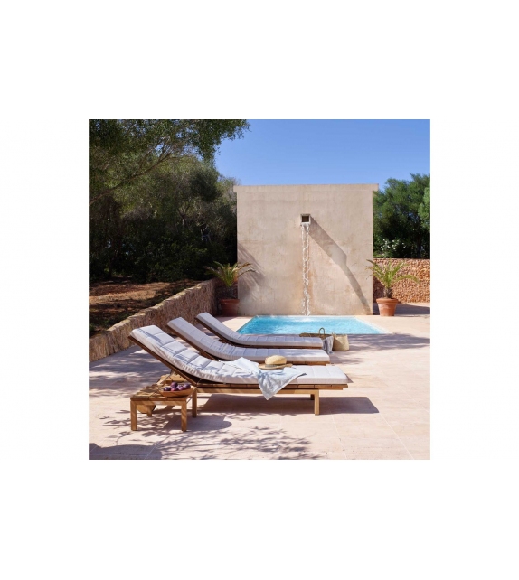 Kos Teak Tribù Adjustable Lounger