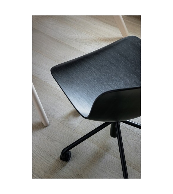 Troy 5 Star Wheels Beech Magis Silla Giratoria